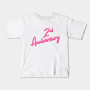 2nd Anniversary Pinky Kids T-Shirt